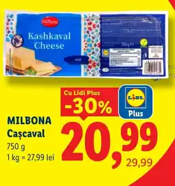 Lidl Milbona Cașcaval Ofertă