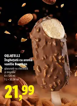 Lidl Gelatelli înghețată cu aromă vanilie bourbon Ofertă