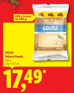 Lidl Pilos brânză gouda Ofertă