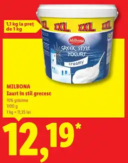 Lidl Milbona Iaurt în stil grecesc Ofertă