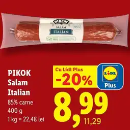 Lidl Pikok salam italian Ofertă