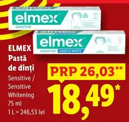 Lidl elmex pastă de dinți sensitive / whitening Ofertă