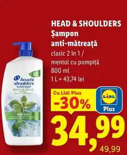 Lidl Head & Shoulders șampon anti-mătreață Ofertă