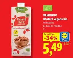 Lidl Vemondo bautura vegană bio Ofertă