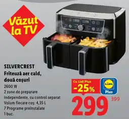 Lidl Silvercrest Friteuză aer cald, două coșuri Ofertă