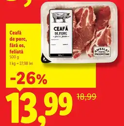 Lidl Ceafă de porc Ofertă