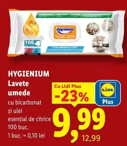 Lidl Hygienium lavete umede Ofertă