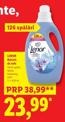 Lidl Lenor balsam de rufe Ofertă