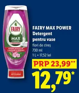 Lidl Fairy max power detergent pentru vase Ofertă