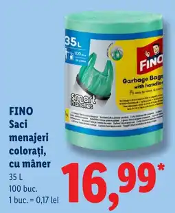 Lidl Fino saci menajeri colorati cu maner Ofertă