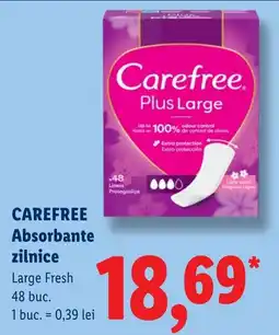 Lidl Carefree Absorbante zilnice Ofertă