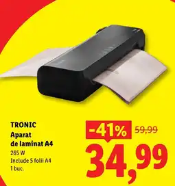 Lidl Tronic aparat de laminat a4 Ofertă