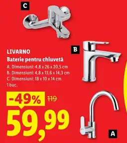Lidl Livarno Baterie pentru chiuvetă Ofertă