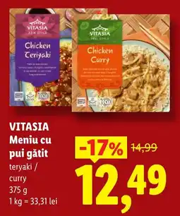 Lidl Vitasia meniu cu pui gătit teryaki / curry Ofertă