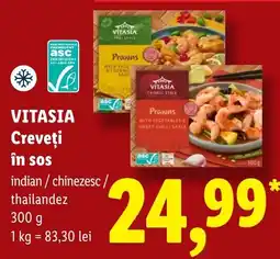 Lidl Vitasia creveți în sos Ofertă