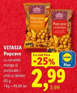 Lidl Vitasia popcorn Ofertă