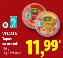 Lidl Vitasia Tapas cu creveți Ofertă