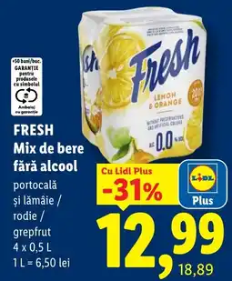 Lidl Fresh Mix de bere fără alcool Ofertă