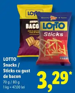 Lidl Lotto sticks cu gust de bacon Ofertă