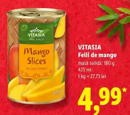 Lidl Vitasia felii de mango Ofertă