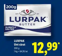 Lidl Lurpak unt sărat Ofertă