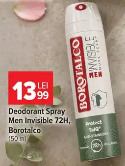 Carrefour Market Borotalco deodorant spray men invisible 72h Ofertă