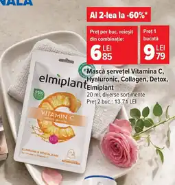 Carrefour Market Elmiplant mască șervețel vitamina c Ofertă