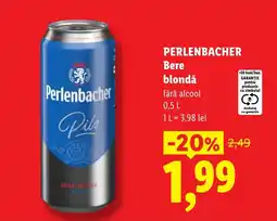 Lidl Perlenbacher Bere blondă Ofertă
