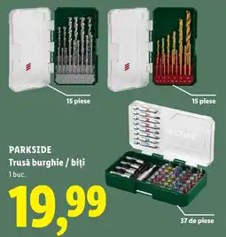 Lidl Parkside trusă burghie / biți Ofertă