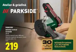 Lidl Parkside șlefuitor vertical cu bandă Ofertă