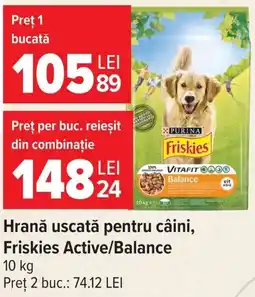 Carrefour Friskies hrană uscată pentru câini Ofertă