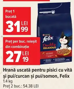 Carrefour felix hrană uscată pentru pisici Ofertă