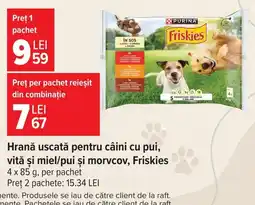 Carrefour Friskies hrană uscată pentru câini Ofertă