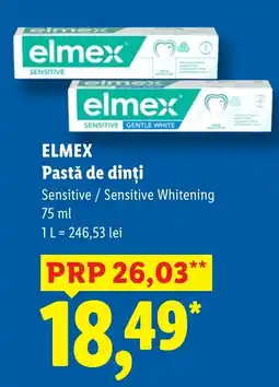Lidl elmex pastă de dinți Ofertă