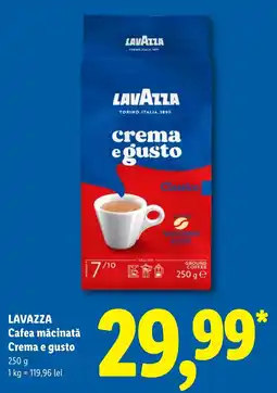 Lidl Lavazza cafea măcinată Crema e gusto Ofertă