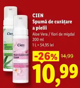 Lidl Cien spumă de curățare a pielii Ofertă
