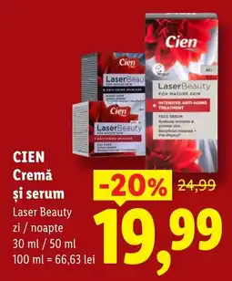 Lidl Cien cremă și serum laser beauty Ofertă