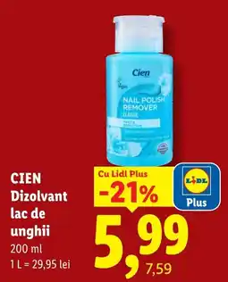 Lidl Cien dizolvant lac de unghii Ofertă