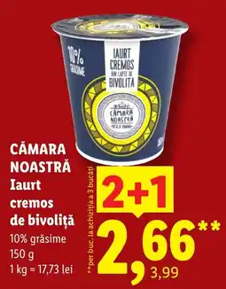 Lidl Cămara Noastră Iaurt cremos de bivoliță Ofertă