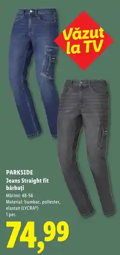 Lidl Parkside jeans straight fit bărbați Ofertă