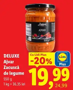 Lidl Deluxe ajvar zacuscă de legume Ofertă