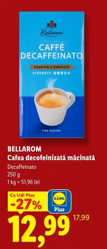 Lidl Bellarom cafea decaffeinizată măcinată Ofertă