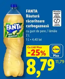 Lidl Fanta băutură răcoritoare carbogazoasă cu gust de pere / lămâie Ofertă