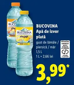 Lidl Bucovina apă de izvor plată Ofertă