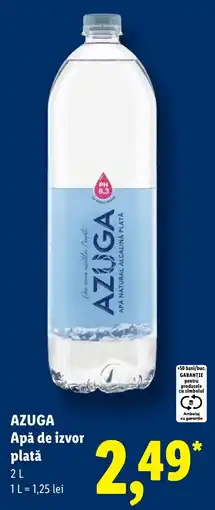 Lidl Azuga apa de izvor plată Ofertă