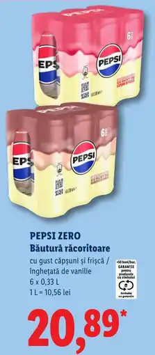 Lidl Pepsi zero Ofertă