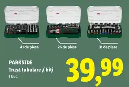 Lidl Parkside trusă tubulare / biți Ofertă