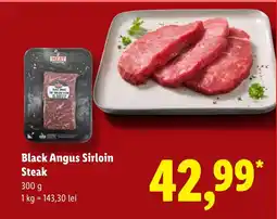 Lidl Black Angus Sirloin Steak Ofertă