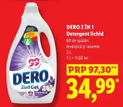 Lidl Dero 2 în 1 detergent lichid Ofertă