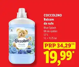 Lidl Coccolino balsam de rufe Ofertă